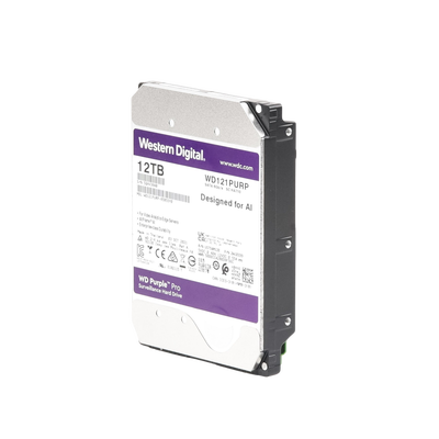 WD121PURP - Disco duro WD de 12TB / 7200RPM / Optimizado para soluciones de video inteligente