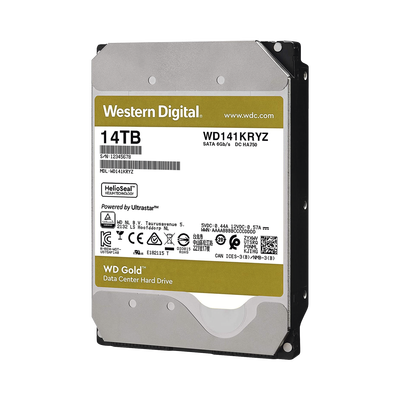 Western Digital Gold disco duro interno 14 TB 7200 RPM 512 MB 3.5" Serial ATA III