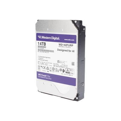 Western Digital Purple Pro disco duro interno 14 TB 7200 RPM 512 MB 3.5" Serial ATA III