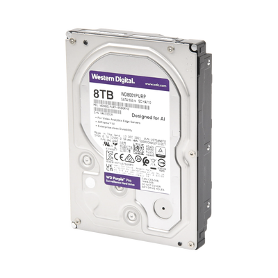 WD8001PURP - DISCO DURO INTERNO WESTERN DIGITAL 8TB 3.5" PURPLE PRO 7200RPM SATA3 6GBIT/S 256MB WD8001PURP