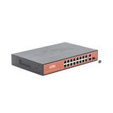 Wi-Tek WI-PS518G switch Fast Ethernet (10/100) Energía sobre Ethernet (PoE) Negro, Naranja