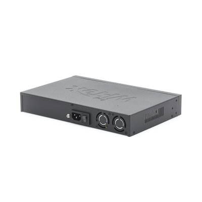 Wi-Tek WI-PS518G switch Fast Ethernet (10/100) Energía sobre Ethernet (PoE) Negro, Naranja