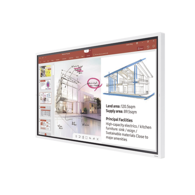 WM65R - Pantalla Interactiva Touch de 65" con Lápiz Táctil / conectividad Wifi / USB / RJ45 / RS232 / HDMI / Salida Touch / Tizen SO / compatible con VESA