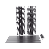 WMPVF45E - Organizador de Cable Vertical / 45 Espacios de Rack / 6.9 pies de Alto / 131 Cables CAT6 / Frontal Sencillo / ABS Negro