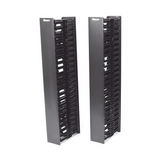 WMPVF45E - Organizador de Cable Vertical / 45 Espacios de Rack / 6.9 pies de Alto / 131 Cables CAT6 / Frontal Sencillo / ABS Negro