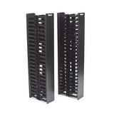 WMPVF45E - Organizador de Cable Vertical / 45 Espacios de Rack / 6.9 pies de Alto / 131 Cables CAT6 / Frontal Sencillo / ABS Negro