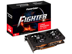 Tarjeta de Video AMD Radeon RX 7600 PowerColor Fighter, 8GB GDDR6, HDMI, 3 DisplayPort, PCI Express 4.0