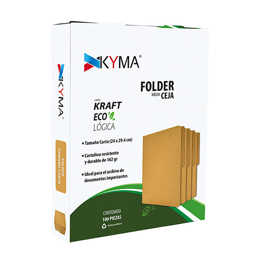 KYMA FOLKY-TC-KR - Folder KYMA Tamaño Carta Kraft Cajilla c