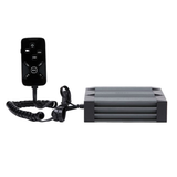 X100S - Sirena Vehicular de 100W de Potencia, Con Controlador Unimando Para Tonos, 2 Salidas Auxiliares y Microfono