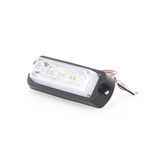 X13AW - Luz de Advertencia LED / 8 LED Ultra Brillantes / 23 Patrones de Destello / 10-30 VDC / 1A Máx. / Wig Wag / Montaje Permanente