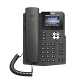 X3G - Teléfono IP empresarial para 2 lineas SIP con pantalla LCD de 2.8 pulgadas a color, puertos Gigabit y conferencia de 3 vías, PoE