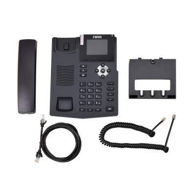 X3SP - Teléfono IP empresarial para 2 lineas SIP con pantalla LCD de 2.4 Pulgadas a color y conferencia de 3 vías, PoE