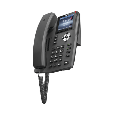 X3SP - Teléfono IP empresarial para 2 lineas SIP con pantalla LCD de 2.4 Pulgadas a color y conferencia de 3 vías, PoE