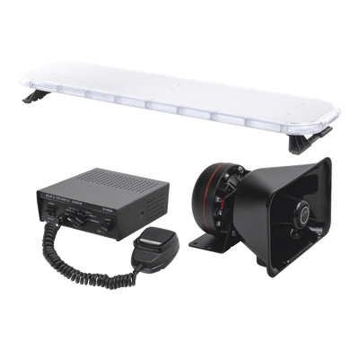 X75AKIT - Kit de Señalización para Unidades de Seguridad / Barra LED 132 Unidades G3 HyperLux / Sirena 100W 7 Tonos / Bocina Uso Rudo 8 Ohms / IP65 / Controlador 45 Patrones / 116.84 cm (3.83 ft) de Largo