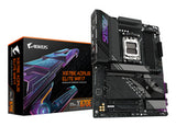 X870E A ELITE WIFI7 - GIGABYTE X870E AORUS ELITE WIFI7 Placa Base - Compatible con CPUs AMD Ryzen 9000, 16+2+2 fases VRM digitales, hasta 8000Hz DDR5 (OC), 3xPCIe 5.0 + 1xPCIe 4.0, Wi-Fi 7, LAN 2.5GbE, USB 4 placas base AMD Zócalo AM5 Zócalo AM5 256 GB