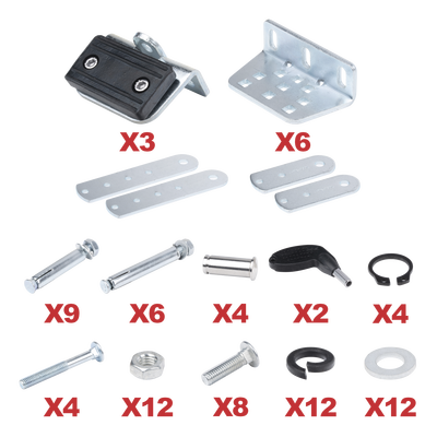 XBS-PK03-SET - Set de Accesorios para Brazos de Montaje / Ajuste Ergonómico / Soportes de Aluminio / Instalación Rápida / Diseño Compacto