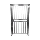 XD-100 - Puerta Lateral para Torniquetes / Acero Inoxidable 304 / 1350 x 2316 mm / 4.43 x 7.6 pies / Compatible con Cierres Magnéticos