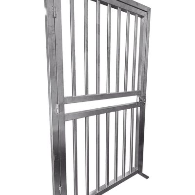 XD-100 - Puerta Lateral para Torniquetes / Acero Inoxidable 304 / 1350 x 2316 mm / 4.43 x 7.6 pies / Compatible con Cierres Magnéticos