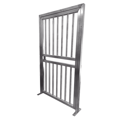 XD-100 - Puerta Lateral para Torniquetes / Acero Inoxidable 304 / 1350 x 2316 mm / 4.43 x 7.6 pies / Compatible con Cierres Magnéticos