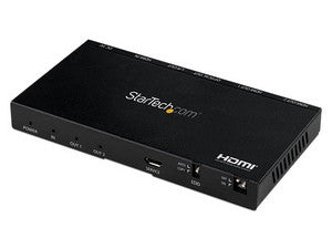 Splitter HDMI StarTech ST122HD20S 4K 60Hz 2 Puertos con Escalador Interno y Control Remoto