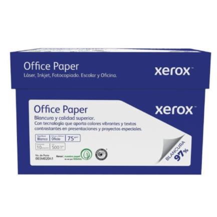 Xerox Papel Bond 75g/m², 5000 Hojas de Tamaño Oficio, Blancura 97%