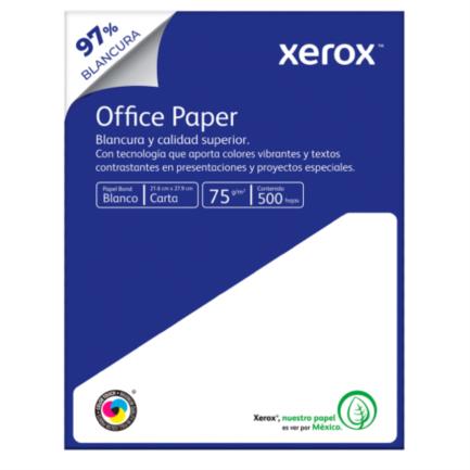 Papel Cortado Xerox Office Paper Azul Carta 75 gr 97% Blancura Caja C/5000 hojas