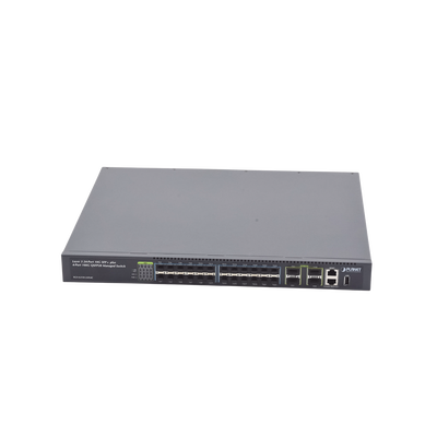 PLANET XGS-6350-24X4C dispositivo de redes Gestionado L3 1U Negro, Bidireccional completo (Full duplex), Montaje en rack