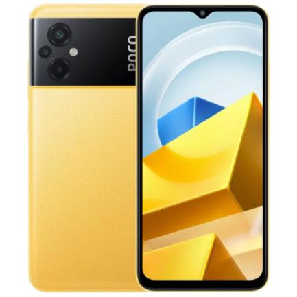 Smartphone Xiaomi POCO M5 6.58" 128GB/4GB Cámara 50MP+2MP+2MP/5MP Mediatek Android 12 Color Amarillo