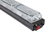 XL127H4RB - Barra de Luz de Advertencia / 4 Módulos LED / Rojo-Azul / 10-16 VCC / 1.03 ft x 1.37 in