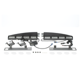 XLL107RB - Luz de Visera LED / 32 LEDs de 3W / 22 Patrones Configurables / 96W / 12 VCC / Interior Rojo/Azul