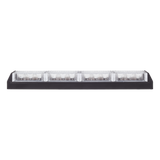 XLL-1084-A - Barra de Luz de Advertencia / 4 Módulos Ámbar / LED Gen III / 11 Patrones de Destello / 10-16 VCC / 3 A Máx. / 31.5 cm