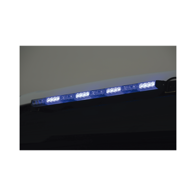 XLL-1084-RB - Barra de Luz de Advertencia / 4 Módulos LED / 12 LED Gen III / 11 Patrones de Destello / 10-16 VCC / 3 A Máximo / Uso Interior y Exterior