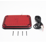 XLTE515RV2 - Luz de Advertencia LED / 104 LED de Alta Intensidad / 9x7 Pulgadas / 12 VCC / 10 Modos de Destello / Color Rojo / Montaje Permanente