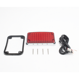 XLTE595RV2 - Luz de Advertencia LED / 66 LEDs / 6x4 Pulgadas / 12 VCC / 10 Patrones de Destello / Montaje Permanente