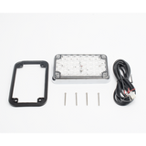 XLTE595RWV2 - Luz de Advertencia LED / 6 x 4 pulgadas / Bicolor Rojo/Claro / 66 LED / 12 VCC / 10 Patrones de Destello
