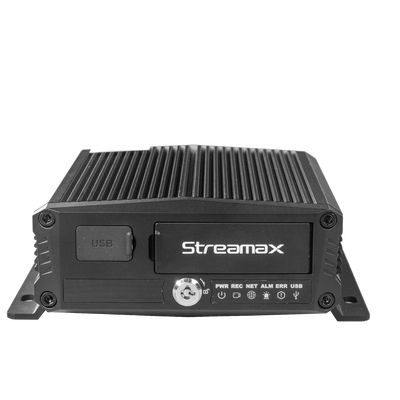 XMR406NAHD - DVR Móvil / 4 Canales AHD + 2 Canales IP / H.265 / Chip IA Embebido / 4G + GPS / Almacenamiento Micro SD 1 TB + SSD M.2 2 TB