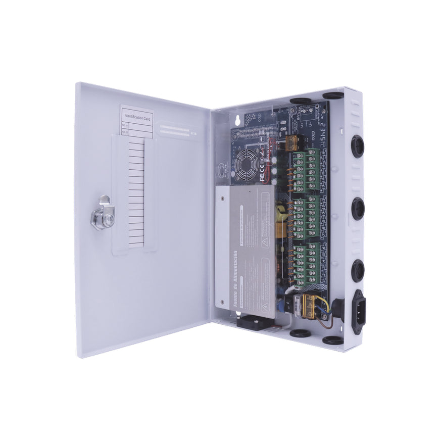 EPCOM Fuente de Poder 30 A, 11-15 V, 18 Canales, Doble Ventilador