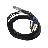 Mikrotik XQ+BC0003-XS+ Cable de fibra óptica e InfiniBand 3 m QSFP28 4x SFP28 Negro, Cromo