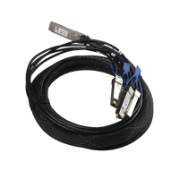 Mikrotik XQ+BC0003-XS+ Cable de fibra óptica e InfiniBand 3 m QSFP28 4x SFP28 Negro, Cromo