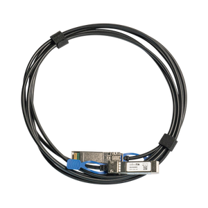 Mikrotik XS+DA0001 Cable de fibra óptica e InfiniBand 1 m SFP/SFP+/SFP28 Negro