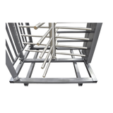XT-100-CS - Torniquete de Cuerpo Completo / 4 Ejes de Seguridad / Rotación 90° / Paso 25 Personas/min / Emergencia 40 Personas/min / Interior/Exterior con Techo / 110 VCA / Acero Inoxidable con Pintura Gris