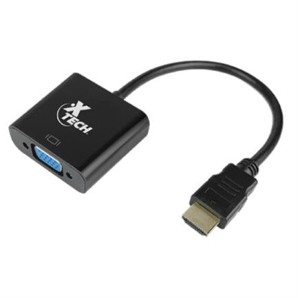 Adaptador de Video XTech HDMI a VGA XTC-363, 1080p, 5Gbps, Macho a Hembra