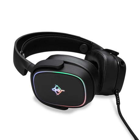 Diadema Gamer Yeyian YDG-33405 RGB 3.5mm Micrófono Negro 7.1 Virtual Surround