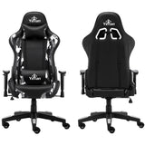 Yeyian YFRS-051820 silla para oficina o computadora asiento duro respaldo duro, Negro, Blanco, Negro