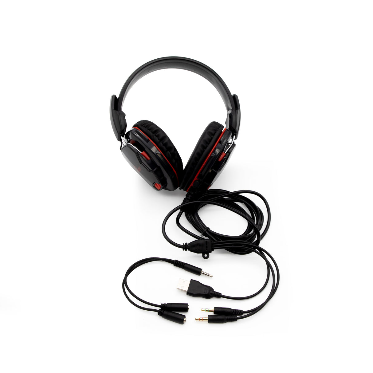 Diadema Yeyian YH2000 Tempest LED, 3.5mm/PC/CONS/USB, Micrófono, Rojo, Negra