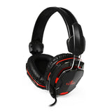 Diadema Yeyian YH2000 Tempest LED, 3.5mm/PC/CONS/USB, Micrófono, Rojo, Negra