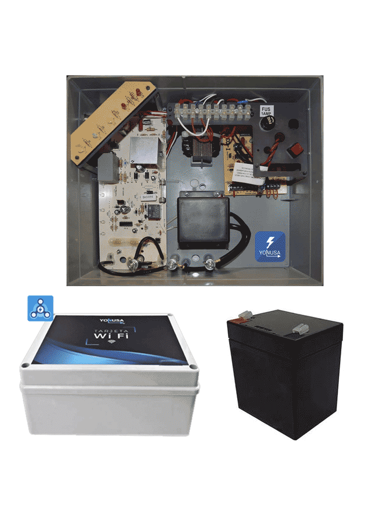 Energizador 12,000V Cerco Eléctrico 3500mts/ Wifi Alertas Celular/ Batería Respaldo