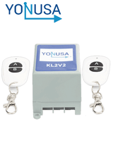 Yonusa Control Remoto para Cercos Eléctricos / 2 Canales / Alcance 80 m (262.5 ft) KL2V2
