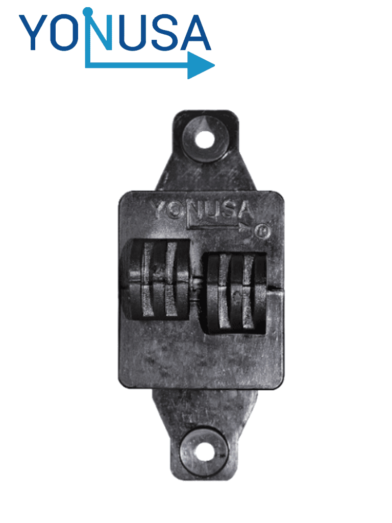 Aislador de Paso Cuadrado YONUSA AP101, Polipropileno/Policarbonato, Protección UV, Resistencia 7.5-10.2kg