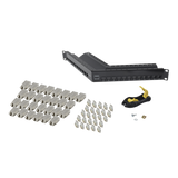 Z6AS-PNLA-24K - Patch Panel / 24 Puertos / Blindado Cat 6A / Angulado / 1UR